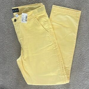 Place Boys Yellow Chino pants size 14 husky